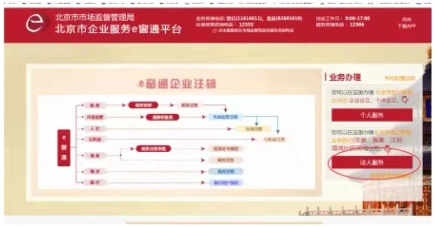 北京市企業(yè)e窗通服務(wù)平臺法人服務(wù)